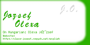 jozsef olexa business card